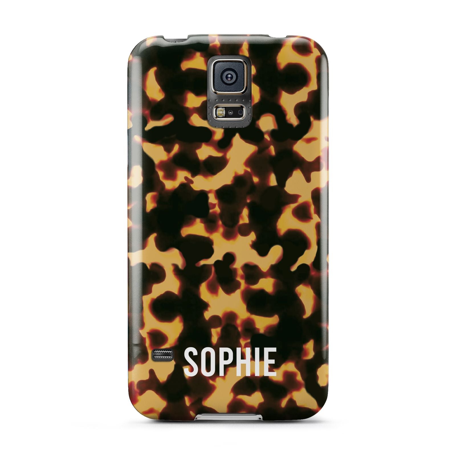 Personalised Tortoise Shell Pattern Samsung Galaxy S5 Case