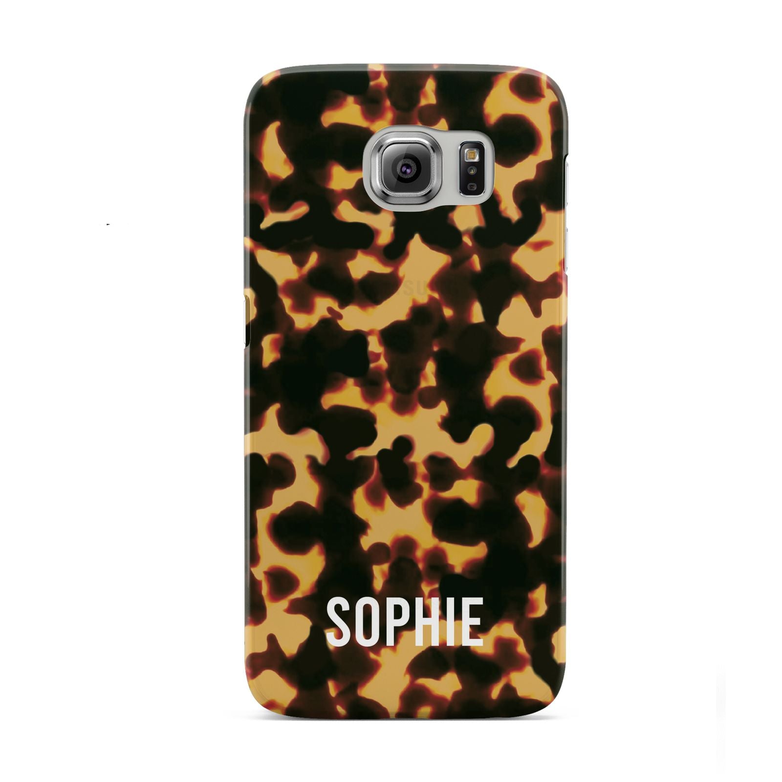 Personalised Tortoise Shell Pattern Samsung Galaxy S6 Case