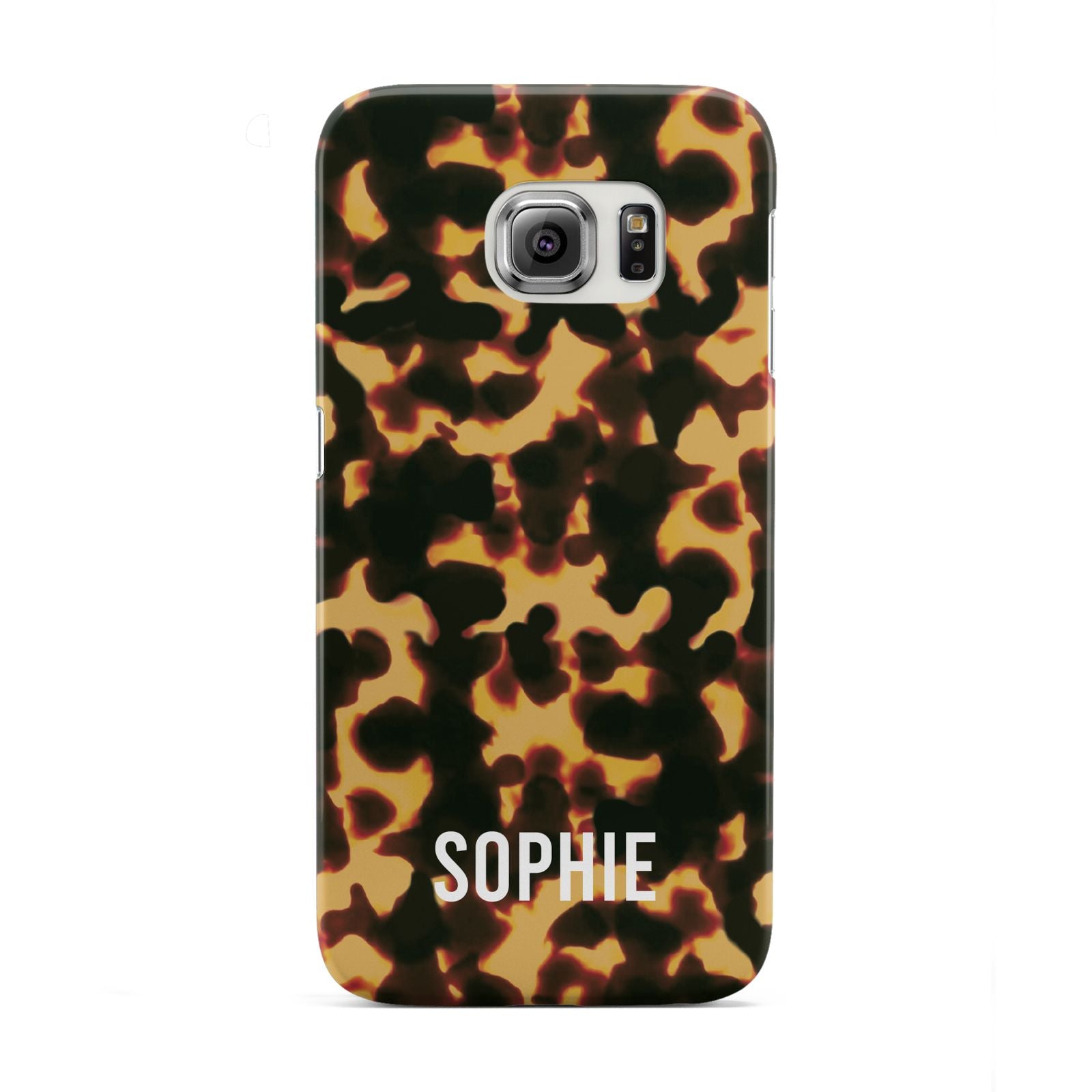 Personalised Tortoise Shell Pattern Samsung Galaxy S6 Edge Case
