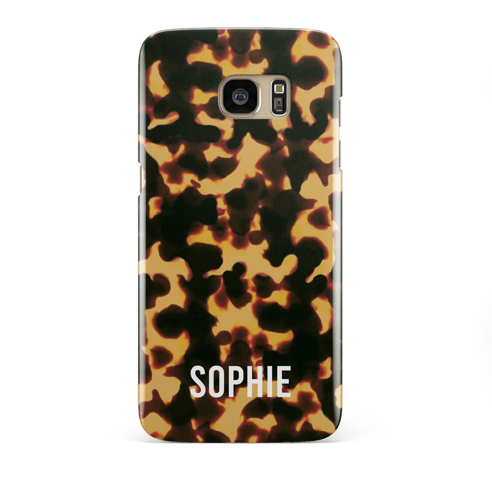 Personalised Tortoise Shell Pattern Samsung Galaxy S7 Edge Case