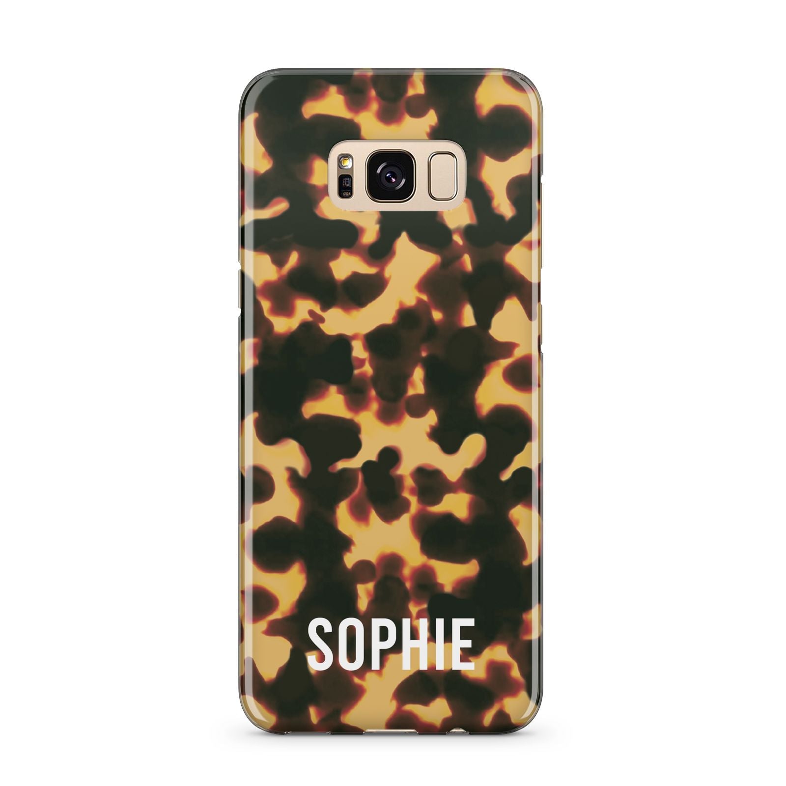 Personalised Tortoise Shell Pattern Samsung Galaxy S8 Plus Case