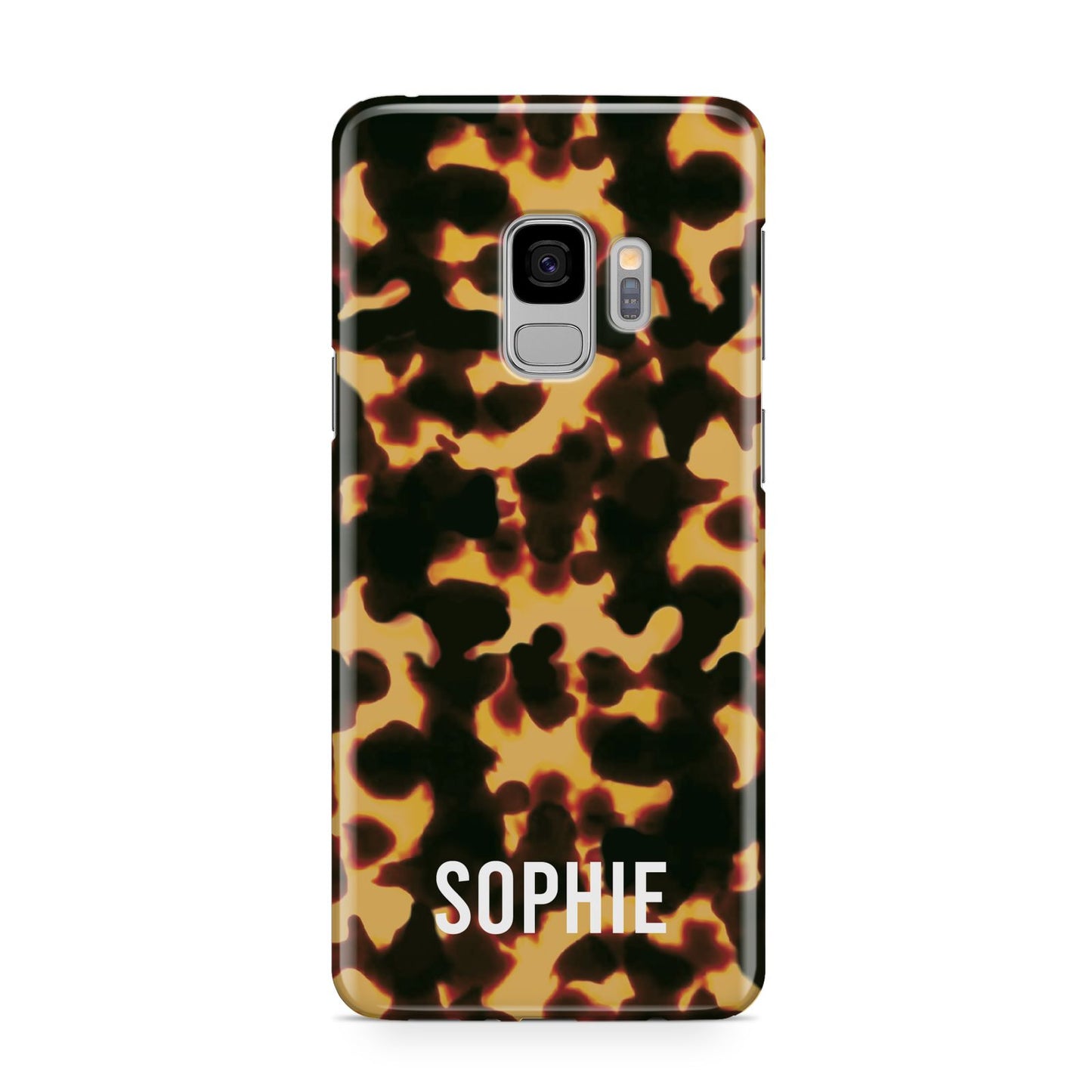Personalised Tortoise Shell Pattern Samsung Galaxy S9 Case