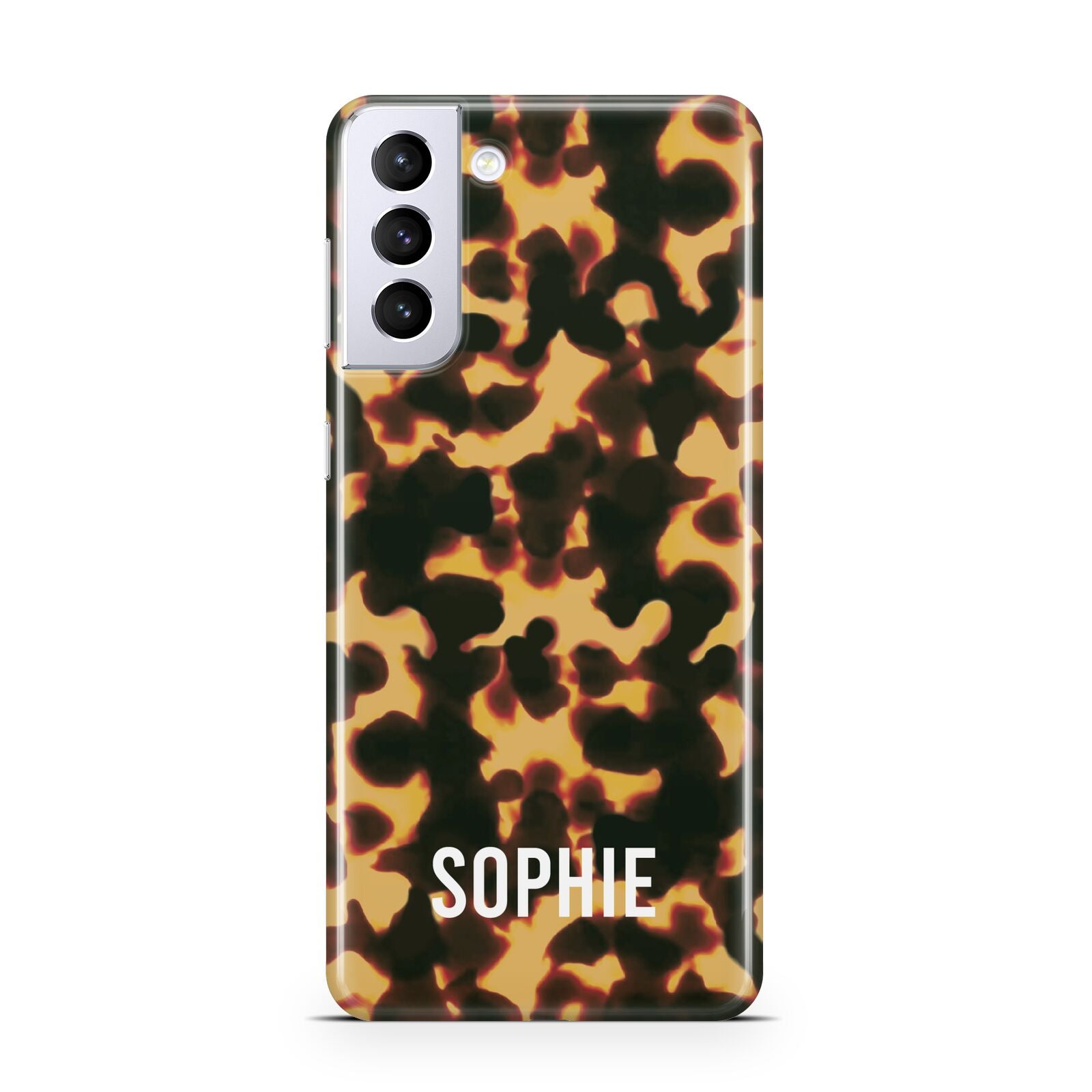 Personalised Tortoise Shell Pattern Samsung S21 Plus Case