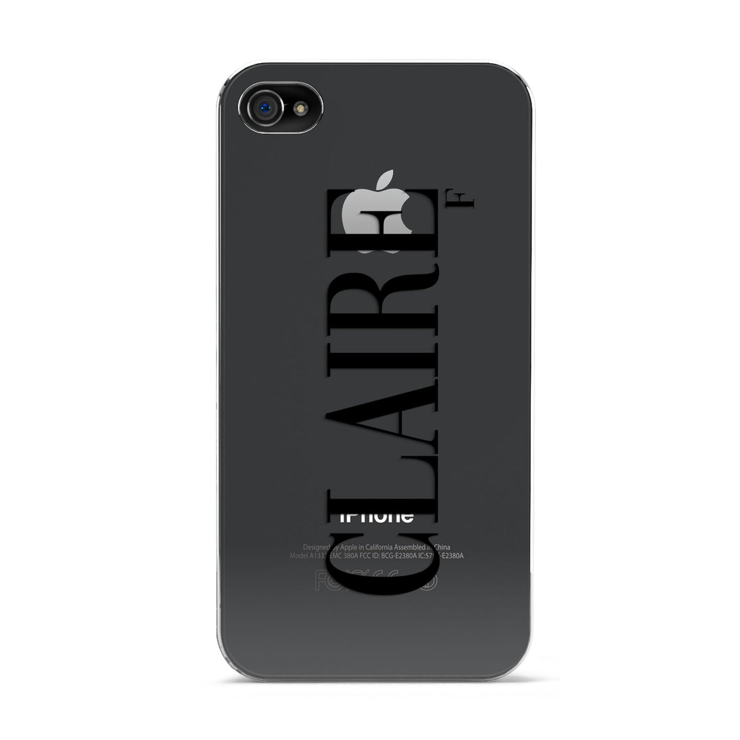 Personalised Transparent Name Apple iPhone 4s Case
