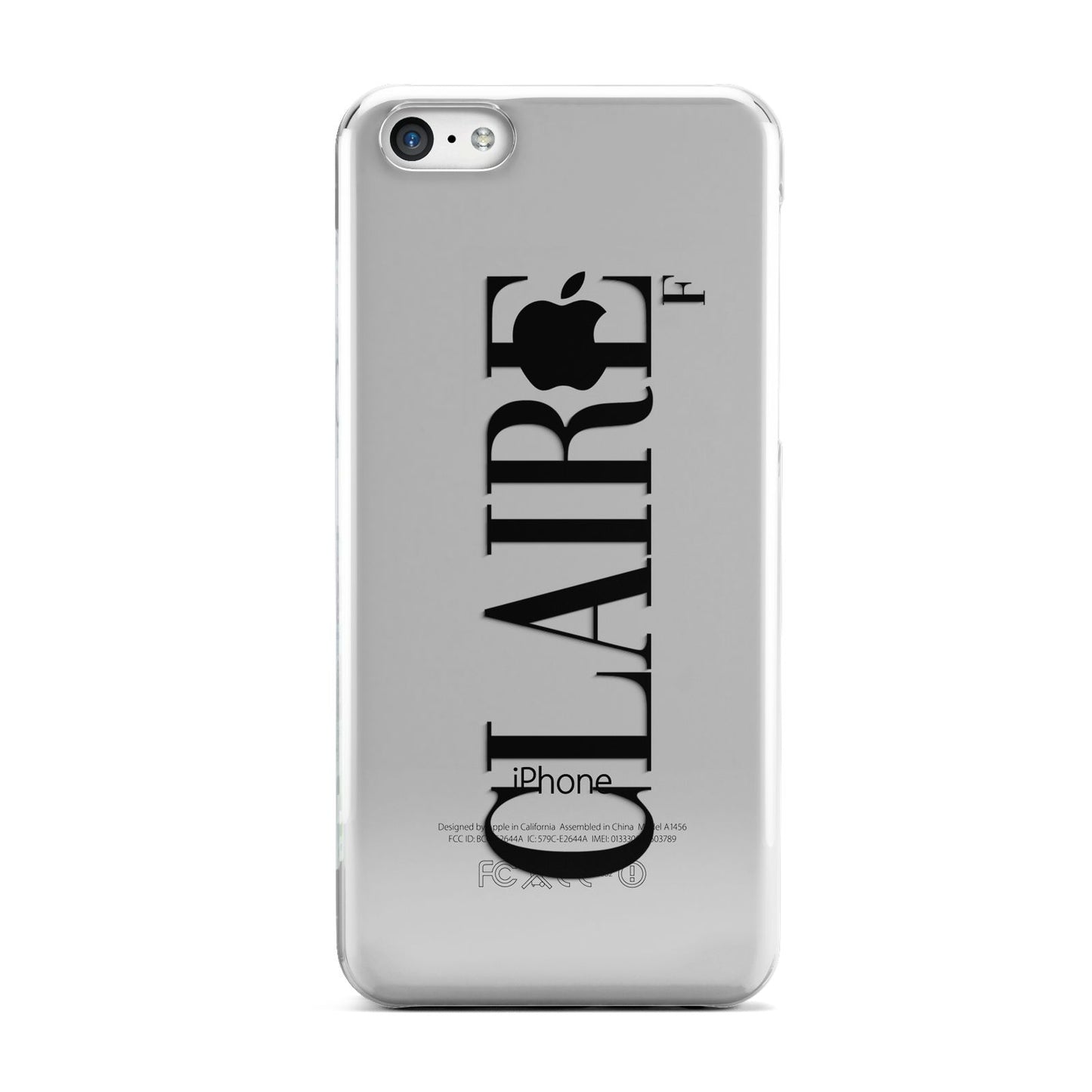 Personalised Transparent Name Apple iPhone 5c Case