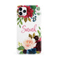 Personalised Transparent Name Roses iPhone 11 Pro Max 3D Snap Case