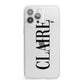 Personalised Transparent Name iPhone 13 Pro Max Clear Bumper Case