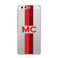 Personalised Transparent Red Bordeaux Stripe Huawei P10 Phone Case