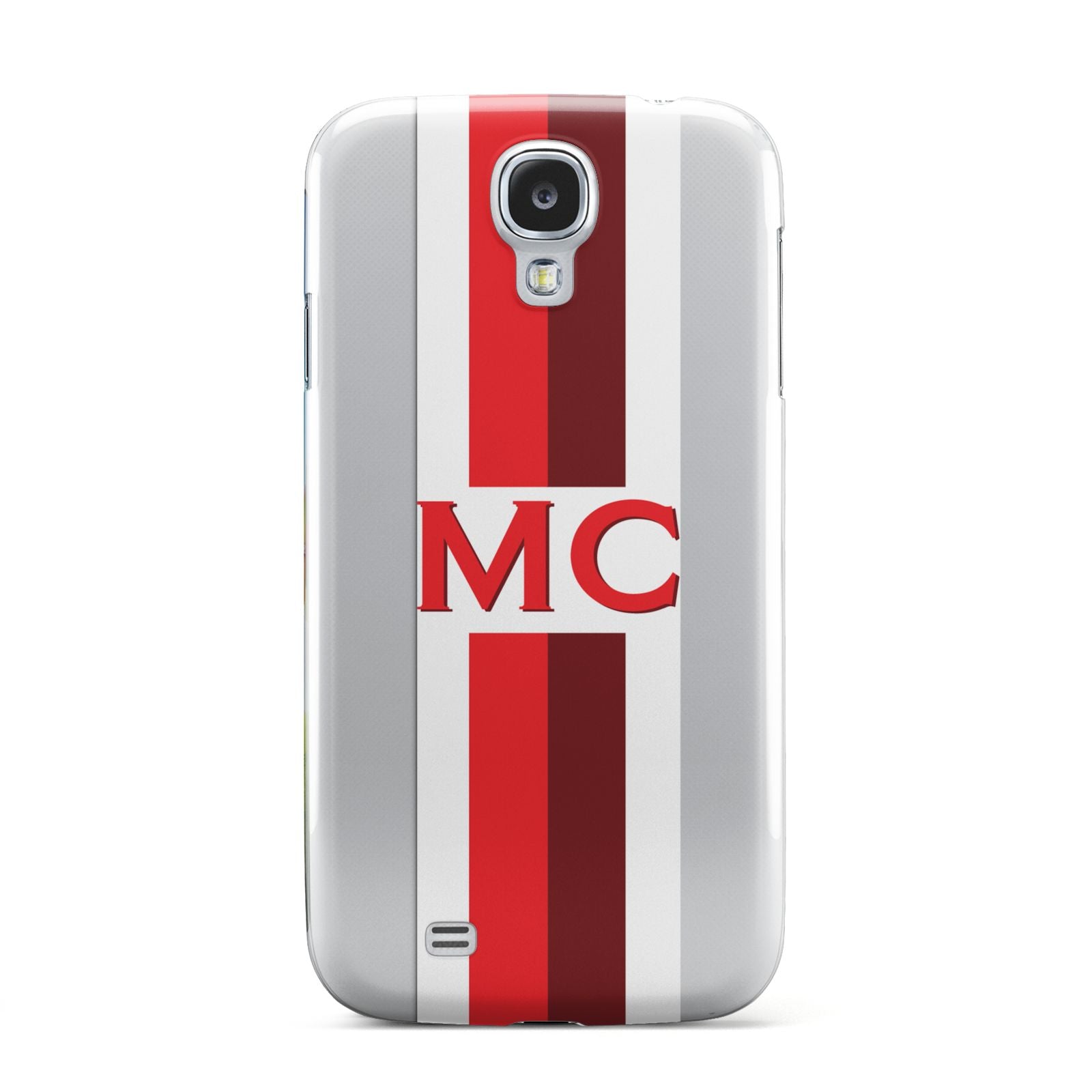 Personalised Transparent Red Bordeaux Stripe Samsung Galaxy S4 Case