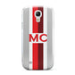 Personalised Transparent Red Bordeaux Stripe Samsung Galaxy S4 Mini Case