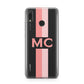 Personalised Transparent Striped Coral Pink Huawei Y9 2019