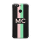 Personalised Transparent Striped Pink Green Huawei Nova 2s Phone Case