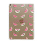 Personalised Transparent Watermelon Apple iPad Gold Case