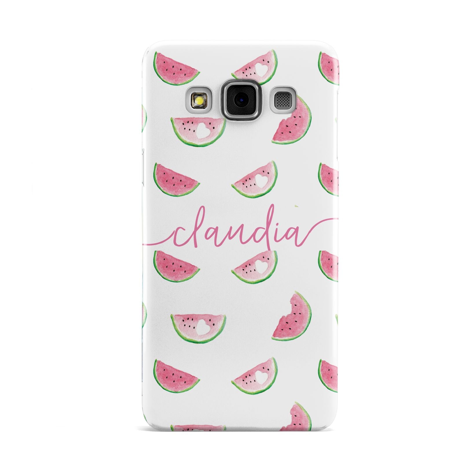 Personalised Transparent Watermelon Samsung Galaxy A3 Case