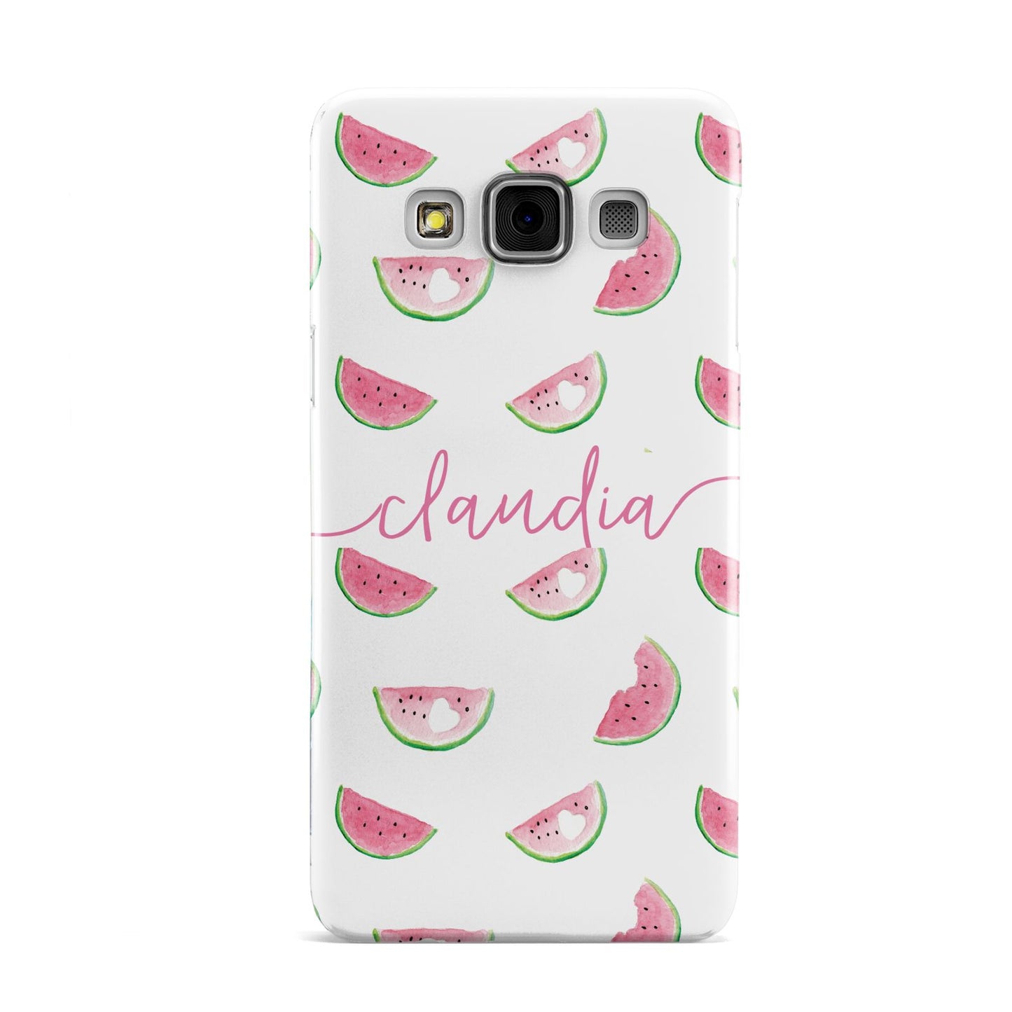 Personalised Transparent Watermelon Samsung Galaxy A3 Case