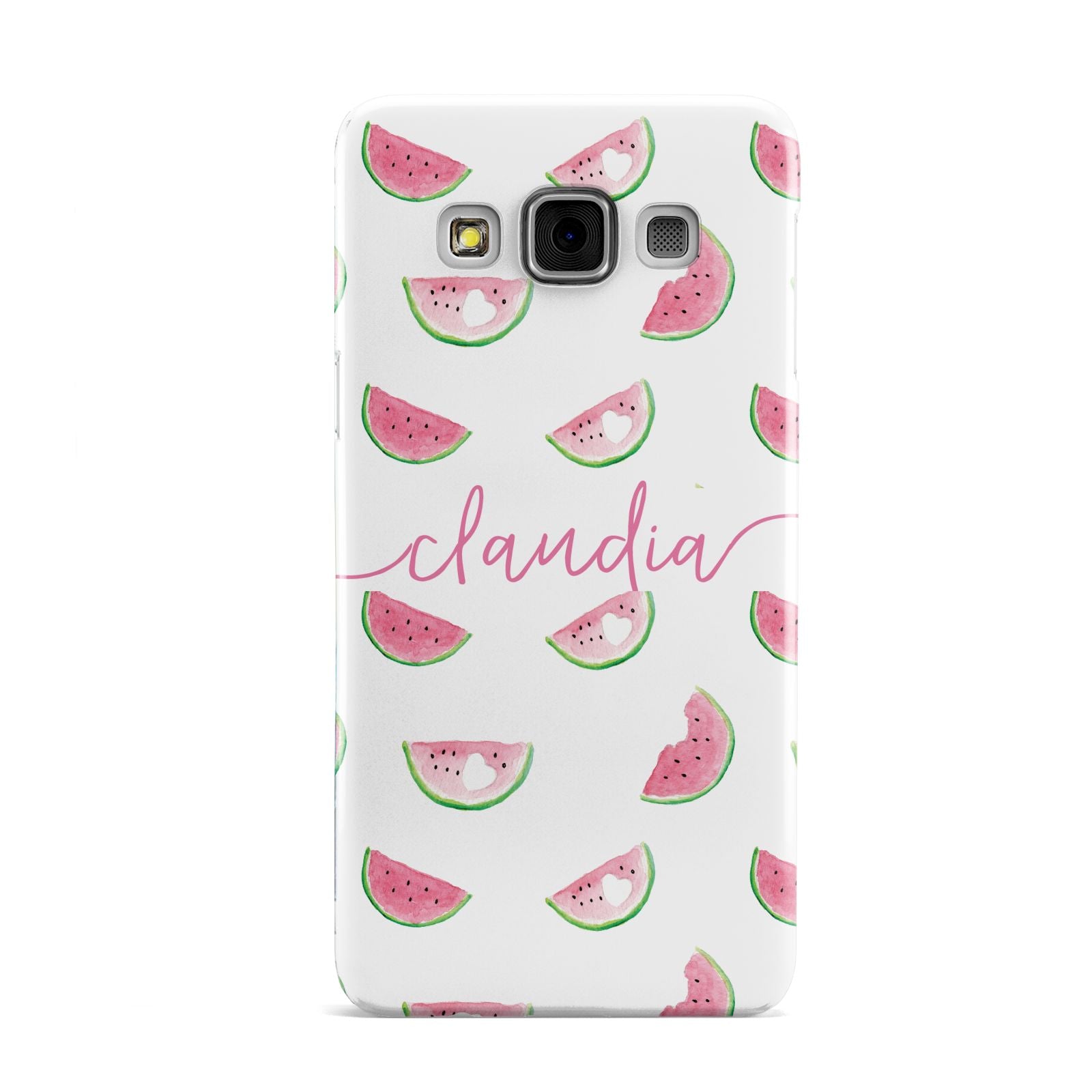 Personalised Transparent Watermelon Samsung Galaxy A3 Case