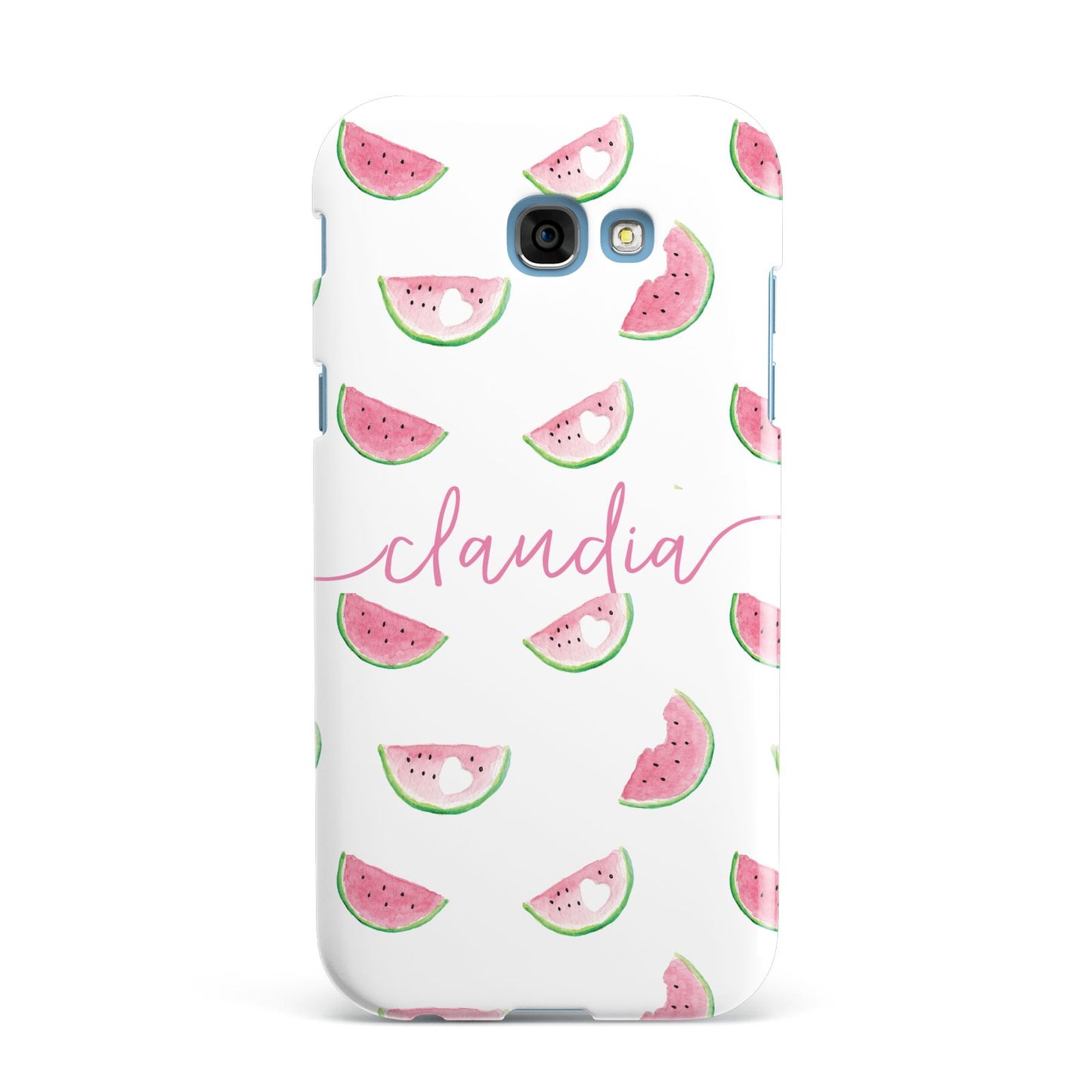 Personalised Transparent Watermelon Samsung Galaxy A7 2017 Case