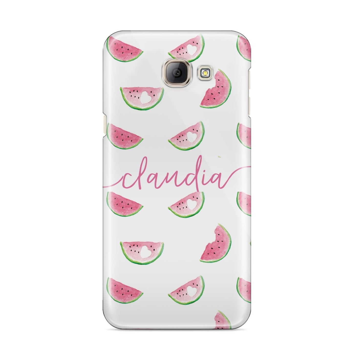 Personalised Transparent Watermelon Samsung Galaxy A8 2016 Case