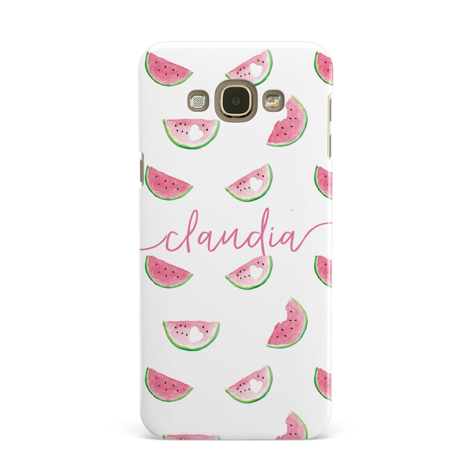 Personalised Transparent Watermelon Samsung Galaxy A8 Case