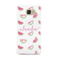 Personalised Transparent Watermelon Samsung Galaxy A9 2016 Case on gold phone