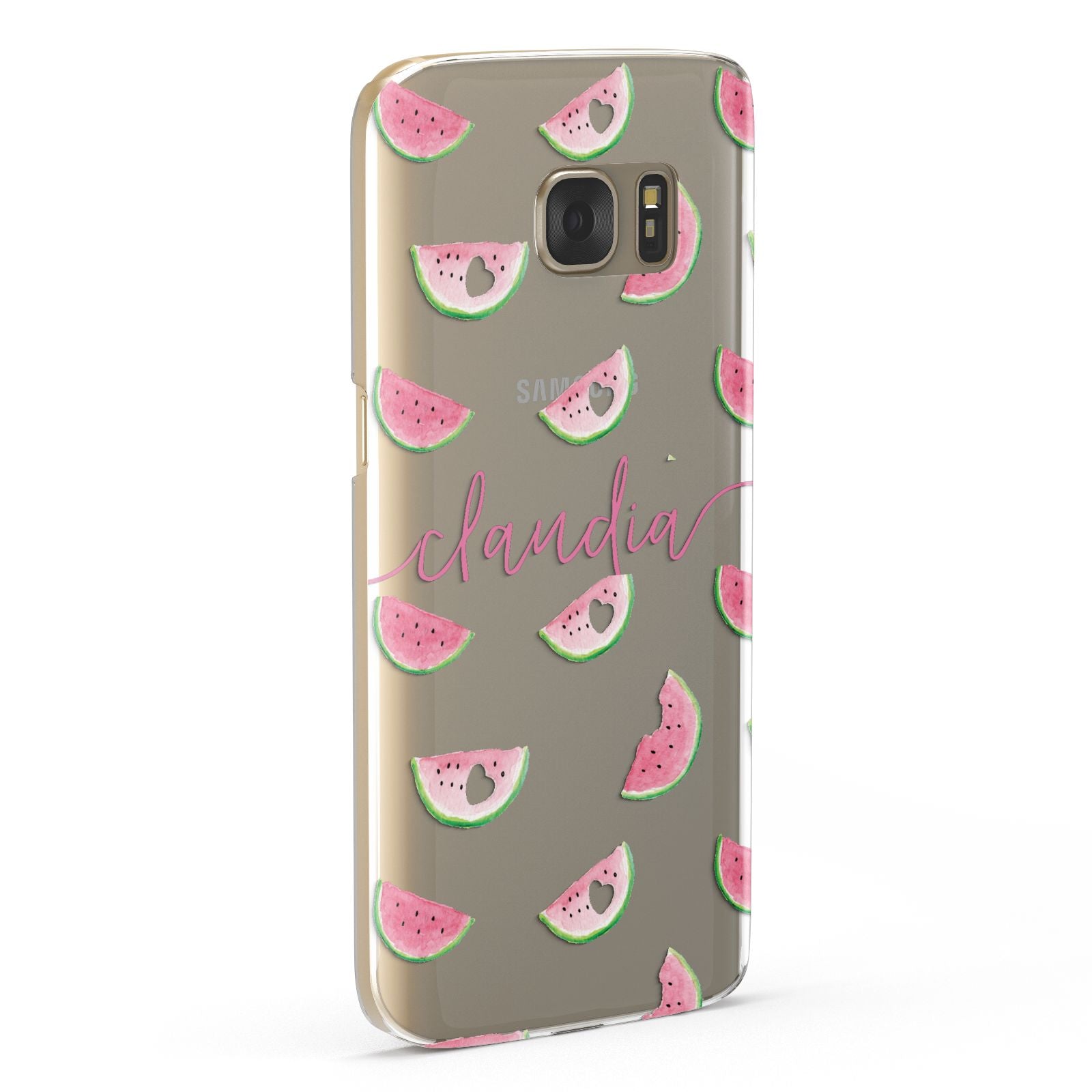 Personalised Transparent Watermelon Samsung Galaxy Case Fourty Five Degrees