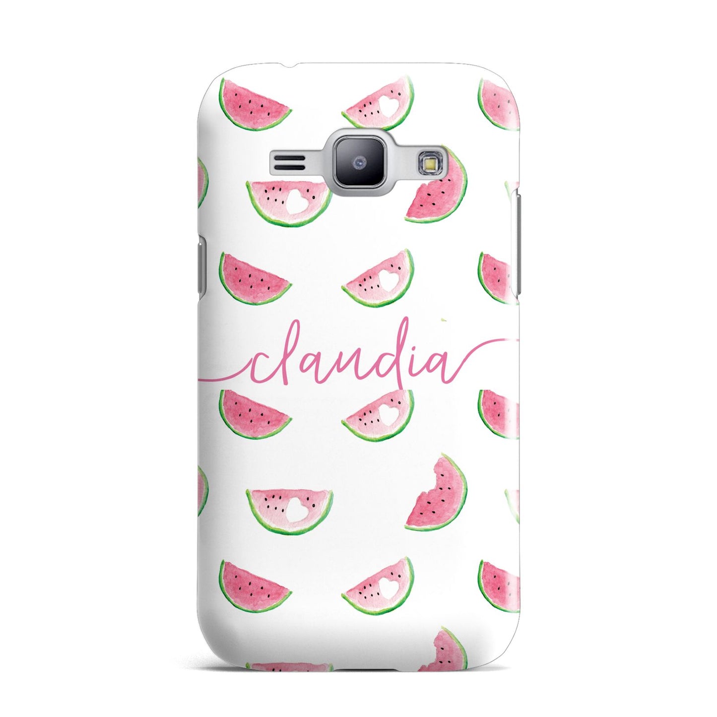Personalised Transparent Watermelon Samsung Galaxy J1 2015 Case