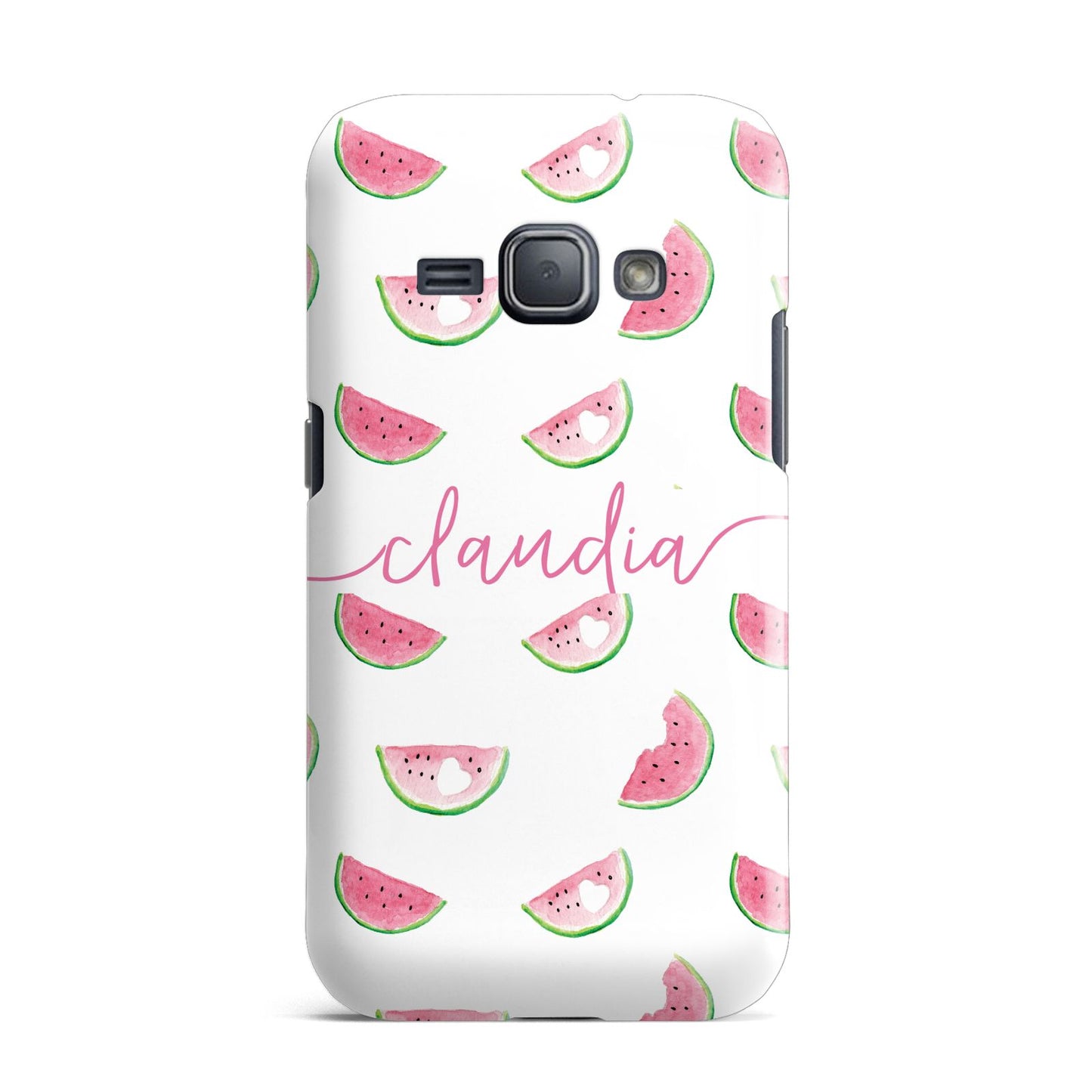 Personalised Transparent Watermelon Samsung Galaxy J1 2016 Case