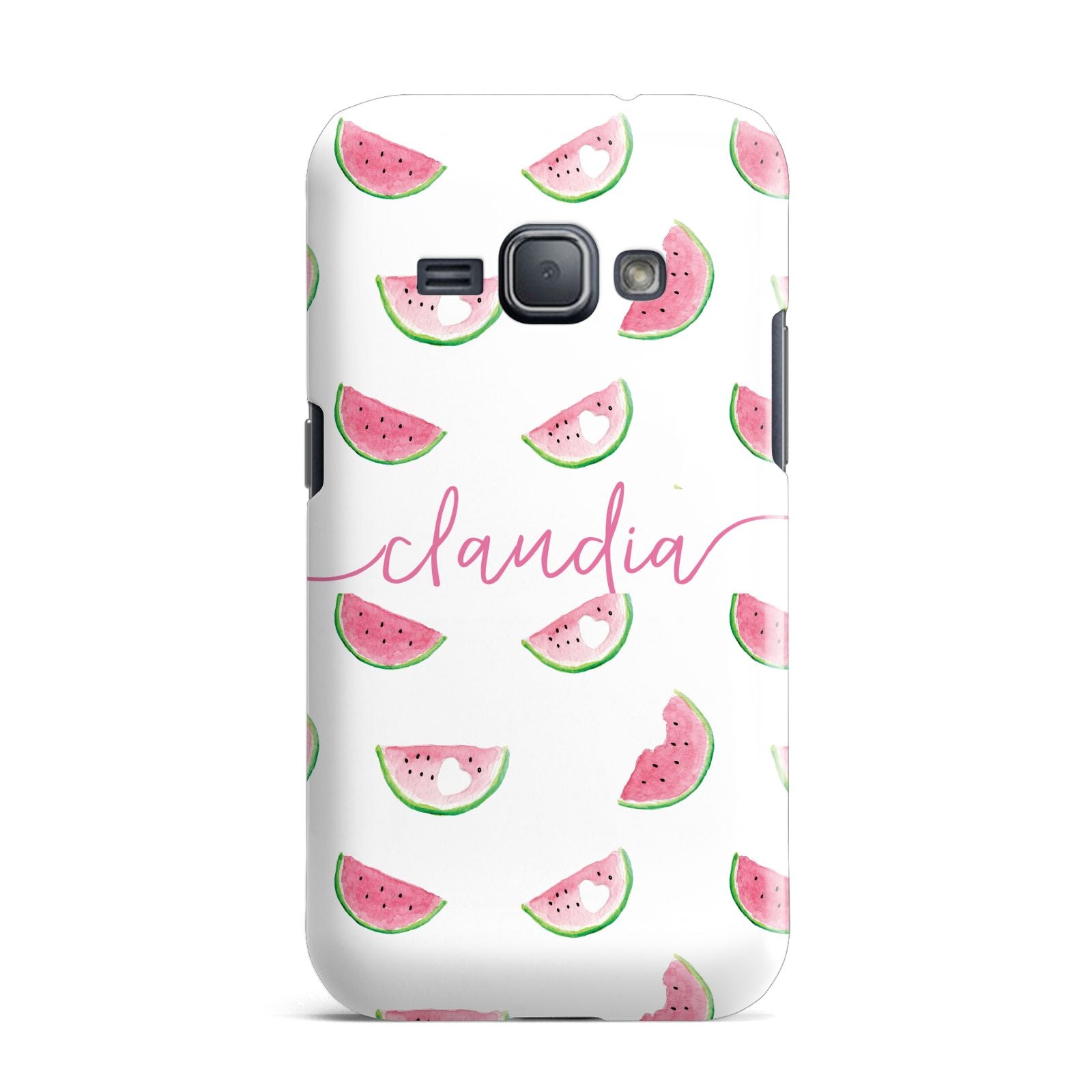 Personalised Transparent Watermelon Samsung Galaxy J1 2016 Case