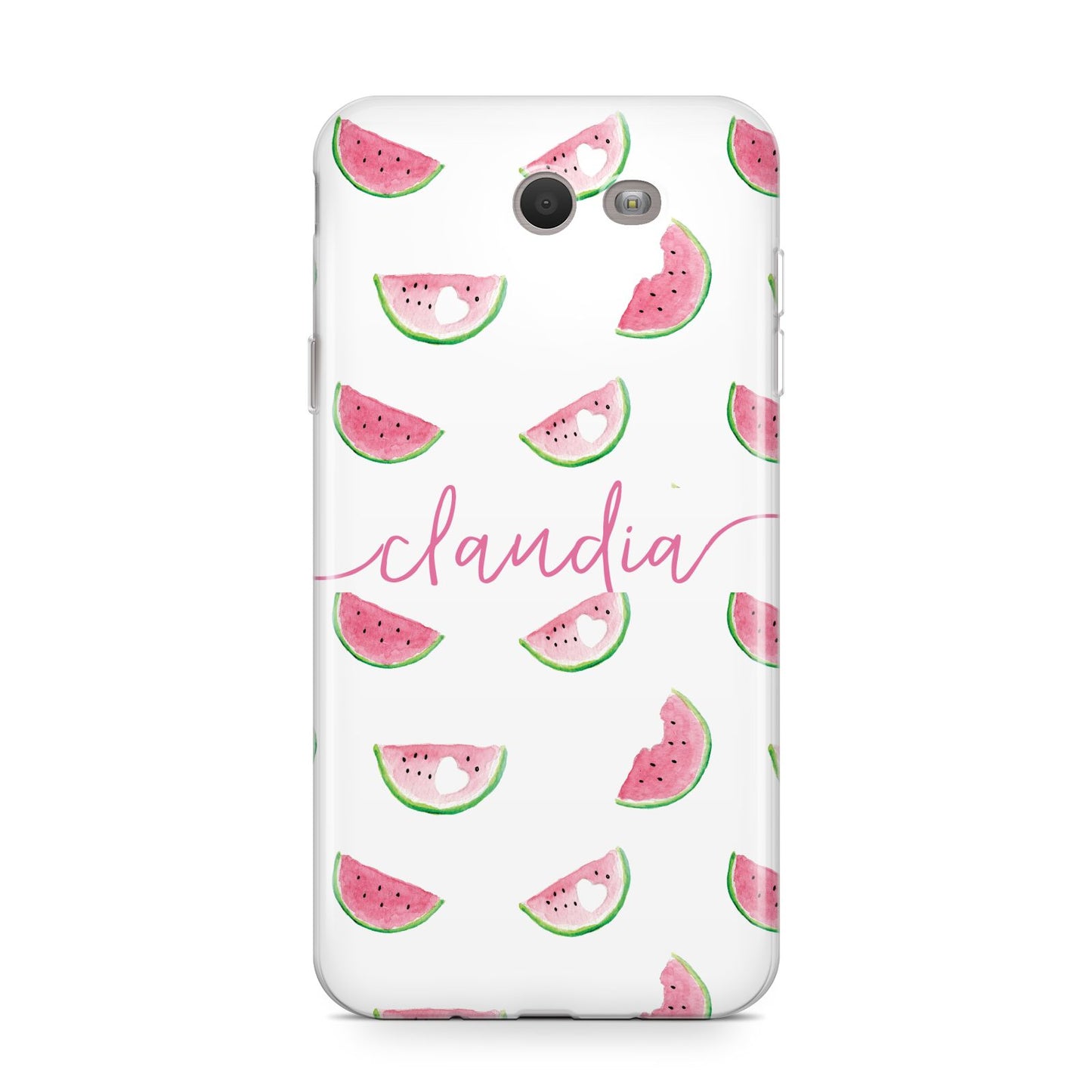 Personalised Transparent Watermelon Samsung Galaxy J7 2017 Case