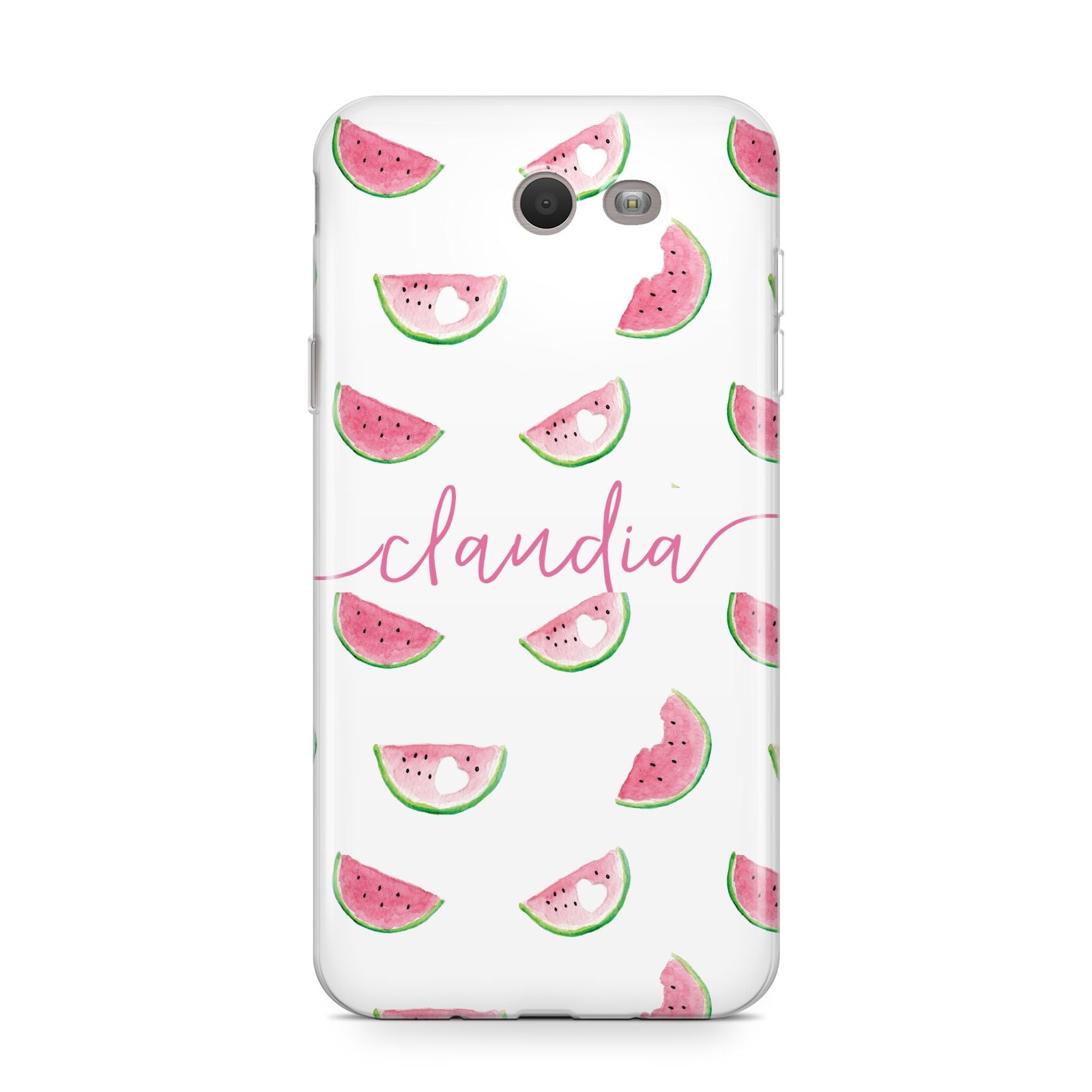 Personalised Transparent Watermelon Samsung Galaxy J7 2017 Case