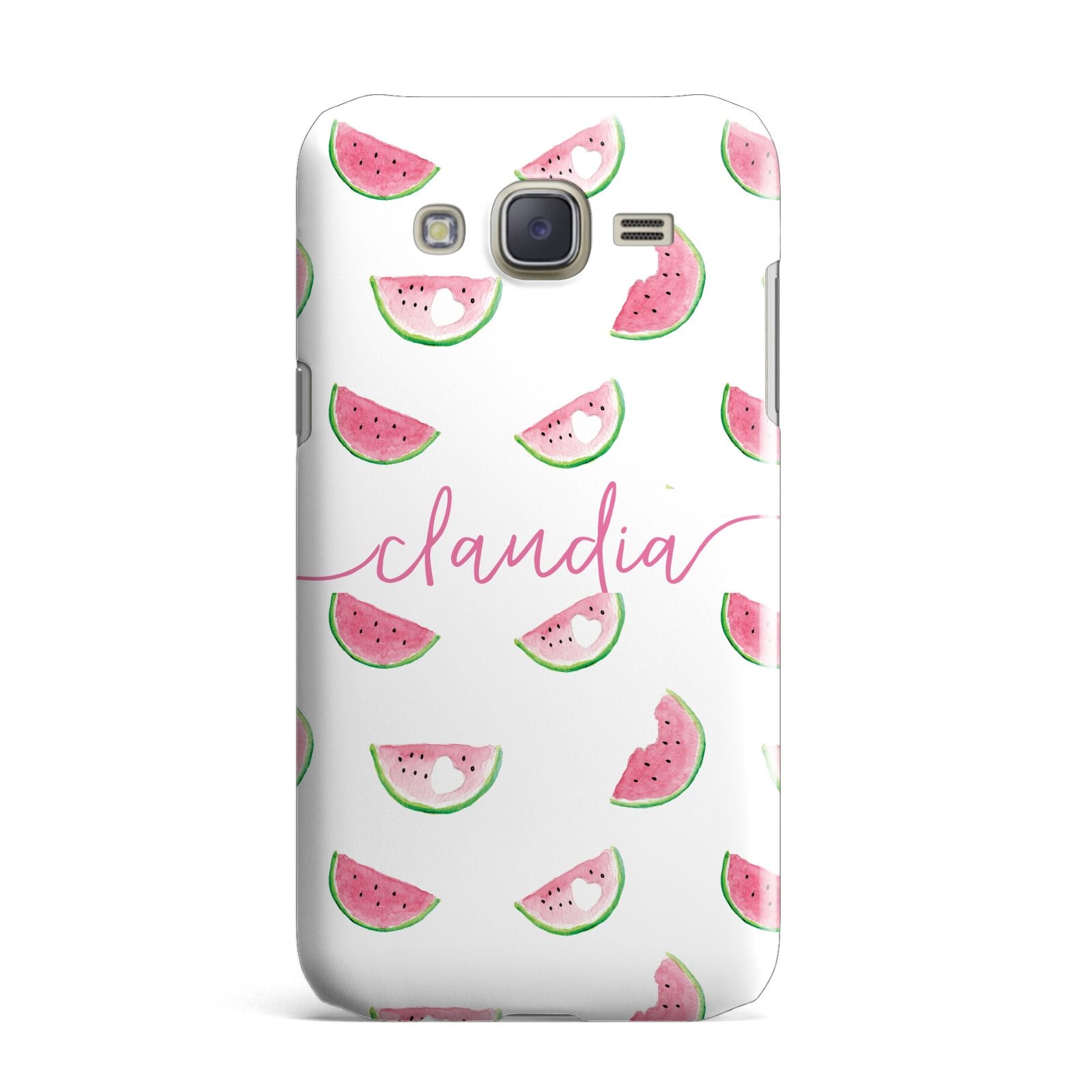 Personalised Transparent Watermelon Samsung Galaxy J7 Case