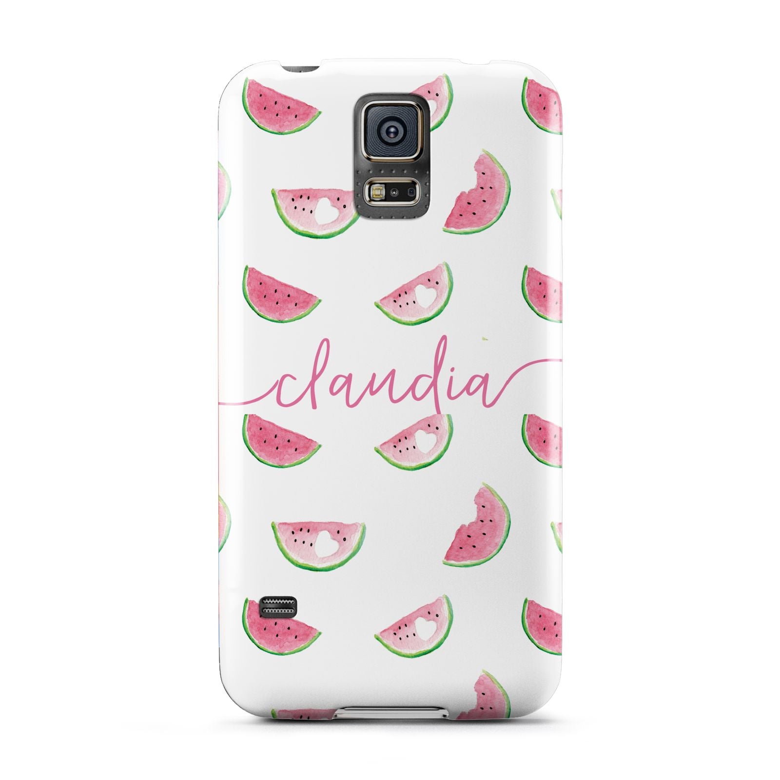 Personalised Transparent Watermelon Samsung Galaxy S5 Case