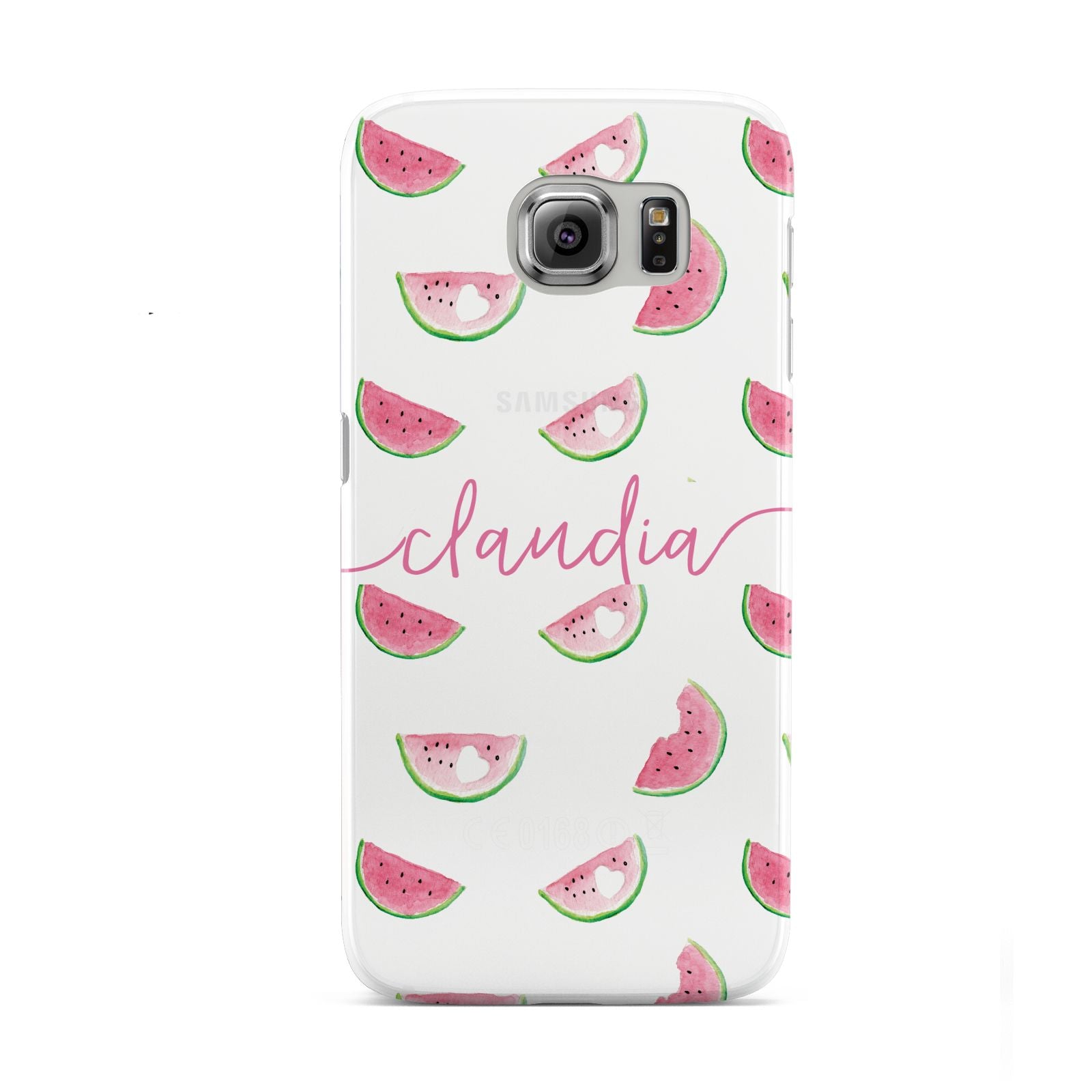 Personalised Transparent Watermelon Samsung Galaxy S6 Case