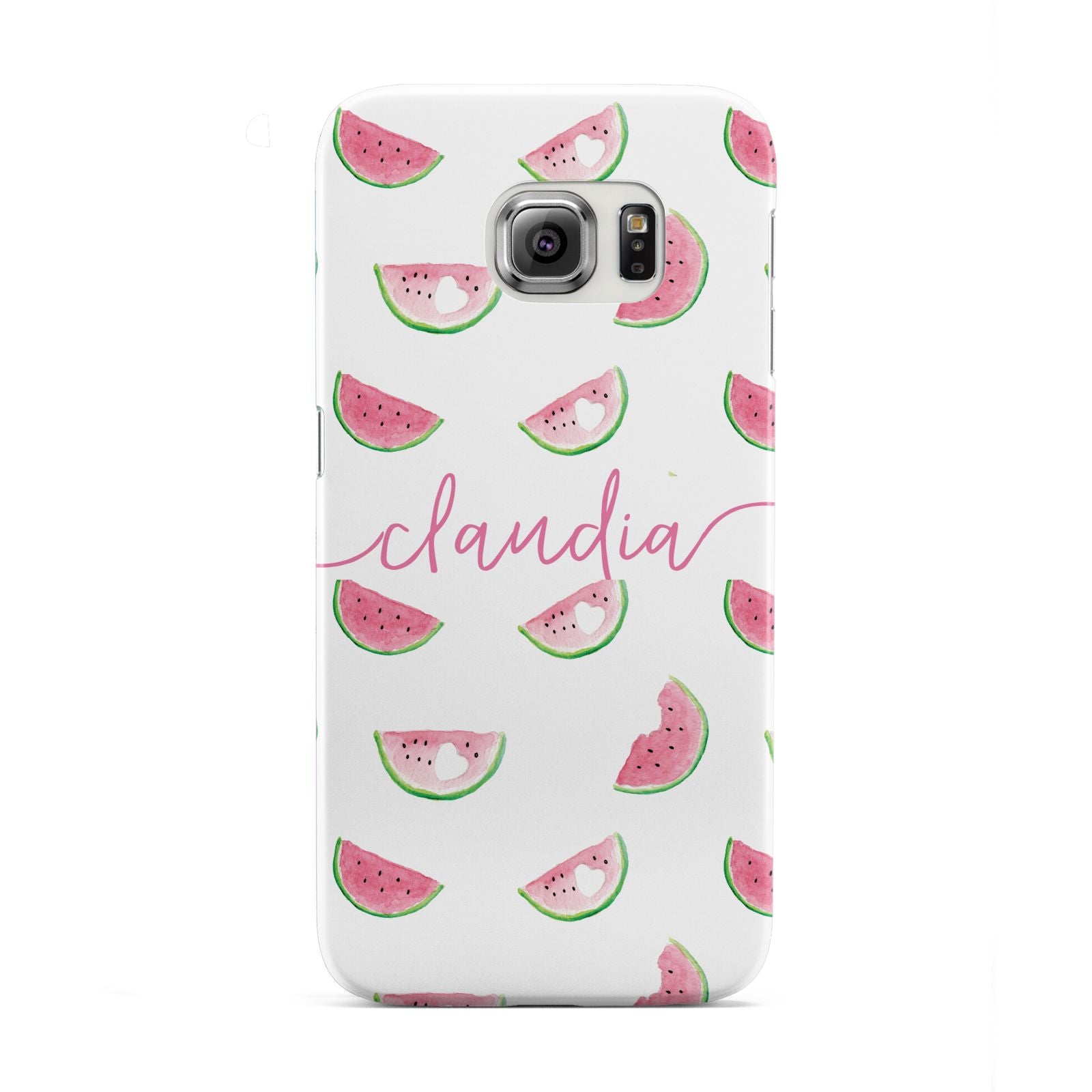 Personalised Transparent Watermelon Samsung Galaxy S6 Edge Case