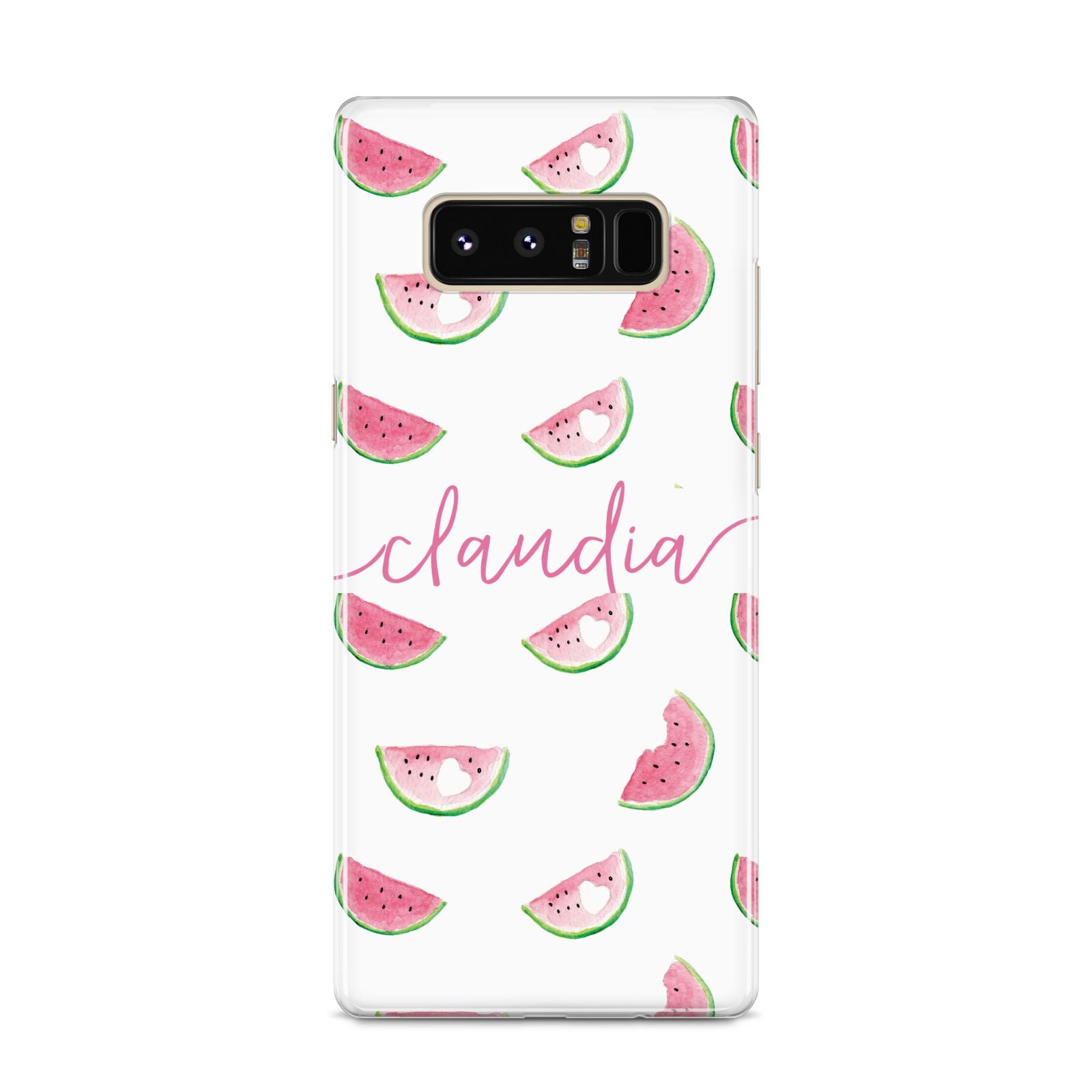 Personalised Transparent Watermelon Samsung Galaxy S8 Case
