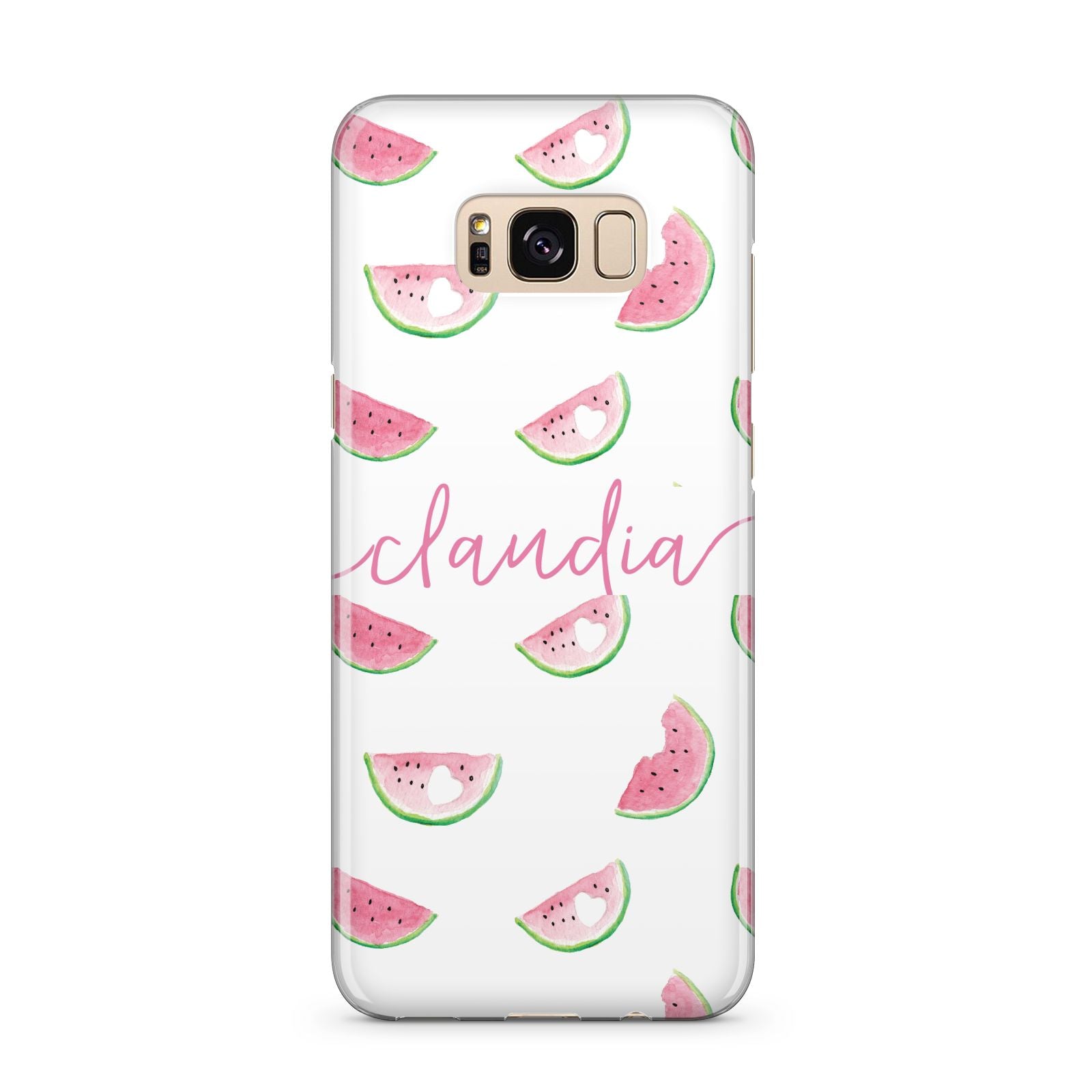 Personalised Transparent Watermelon Samsung Galaxy S8 Plus Case