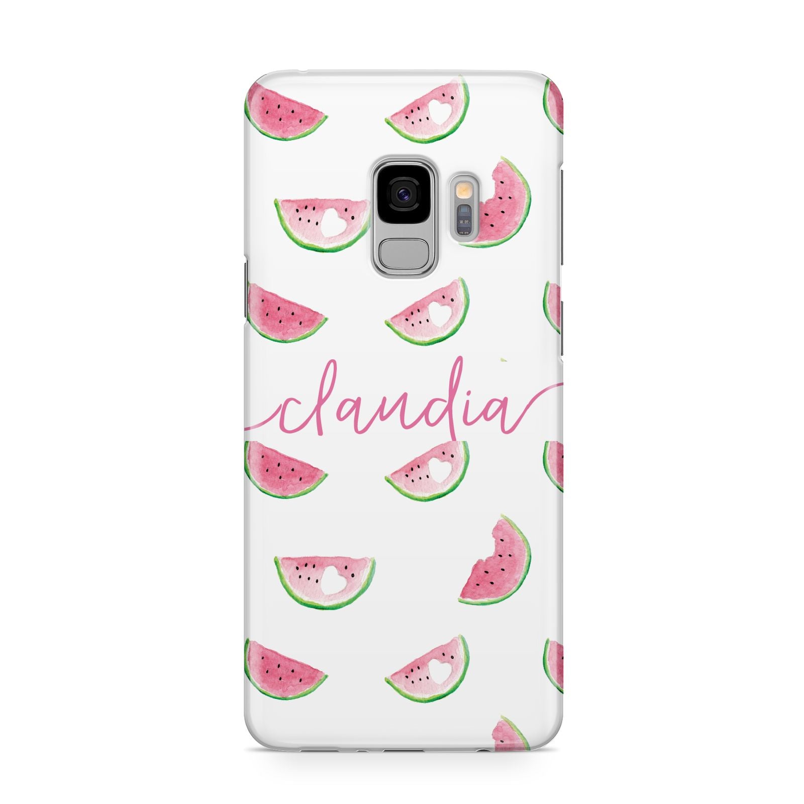 Personalised Transparent Watermelon Samsung Galaxy S9 Case