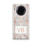 Personalised Triangular Marble Initials Huawei Mate 30 Pro Phone Case