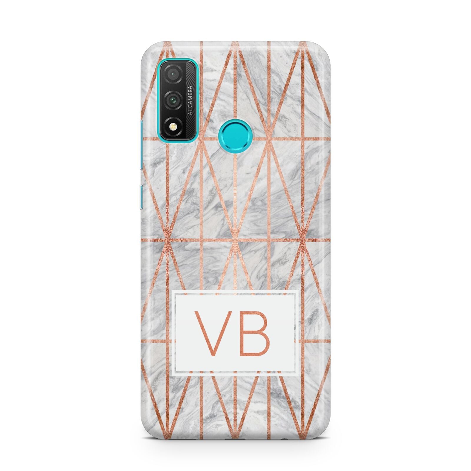 Personalised Triangular Marble Initials Huawei P Smart 2020