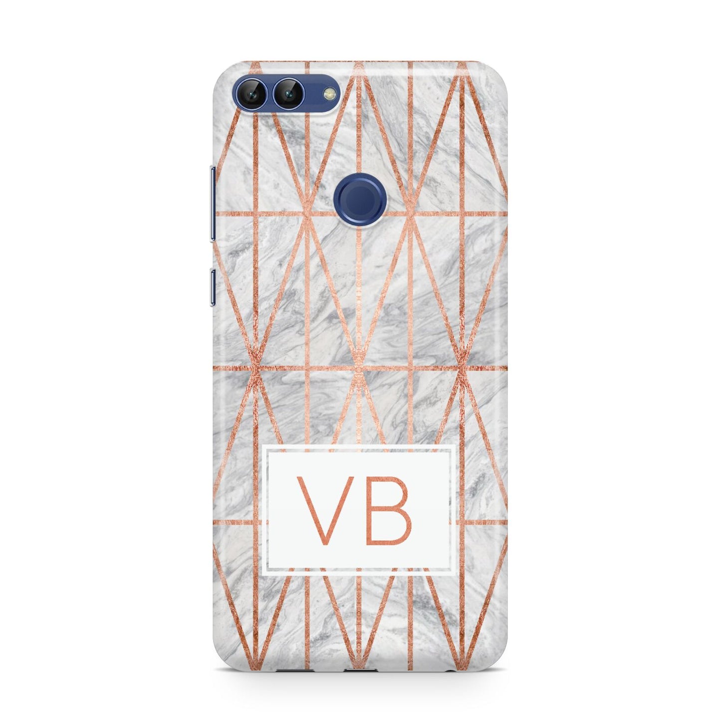 Personalised Triangular Marble Initials Huawei P Smart Case