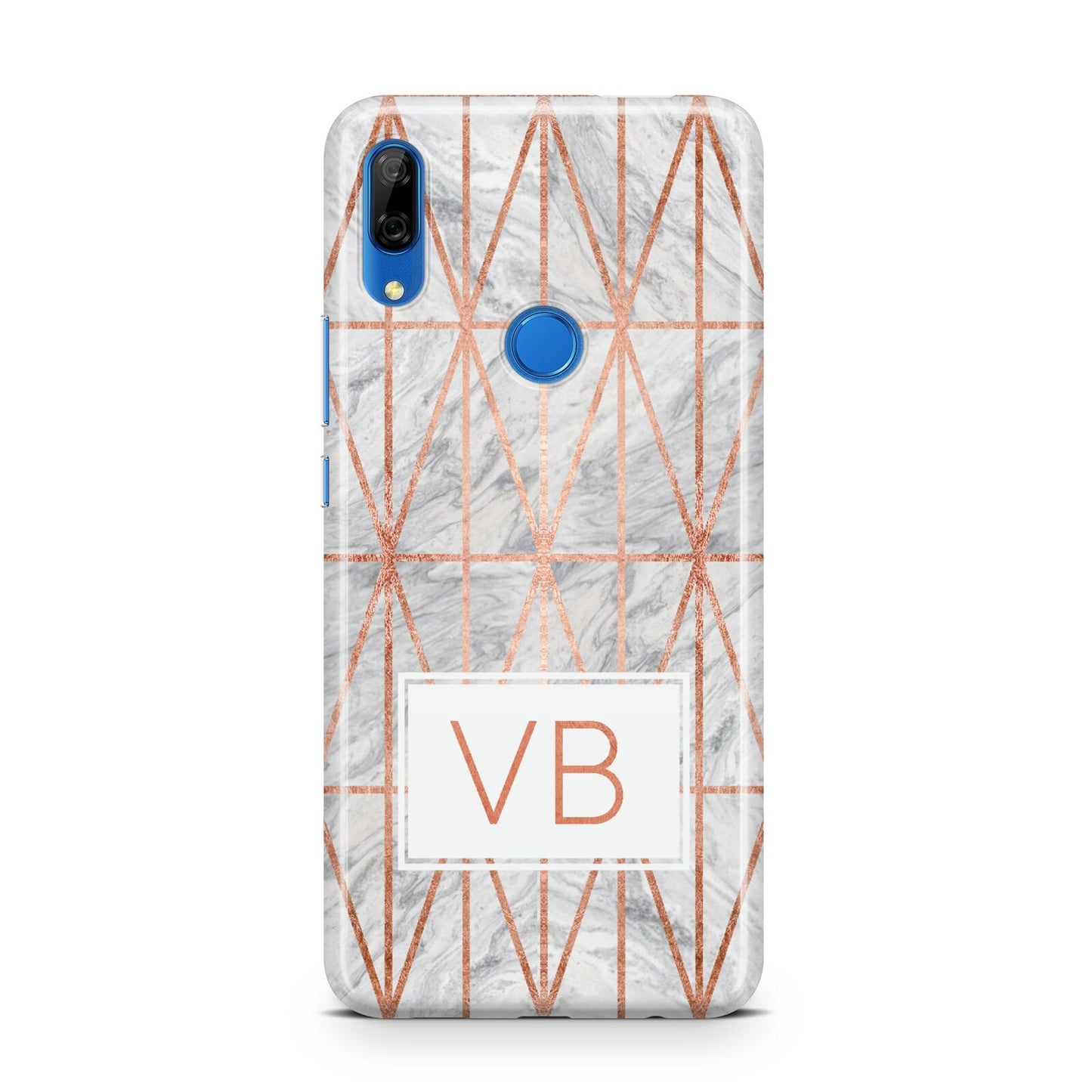 Personalised Triangular Marble Initials Huawei P Smart Z