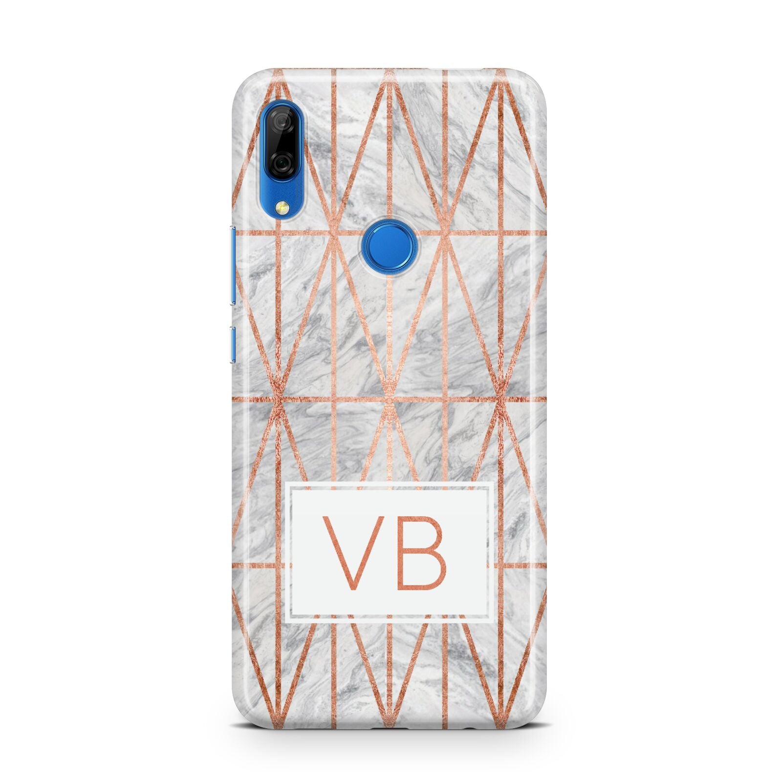 Personalised Triangular Marble Initials Huawei P Smart Z