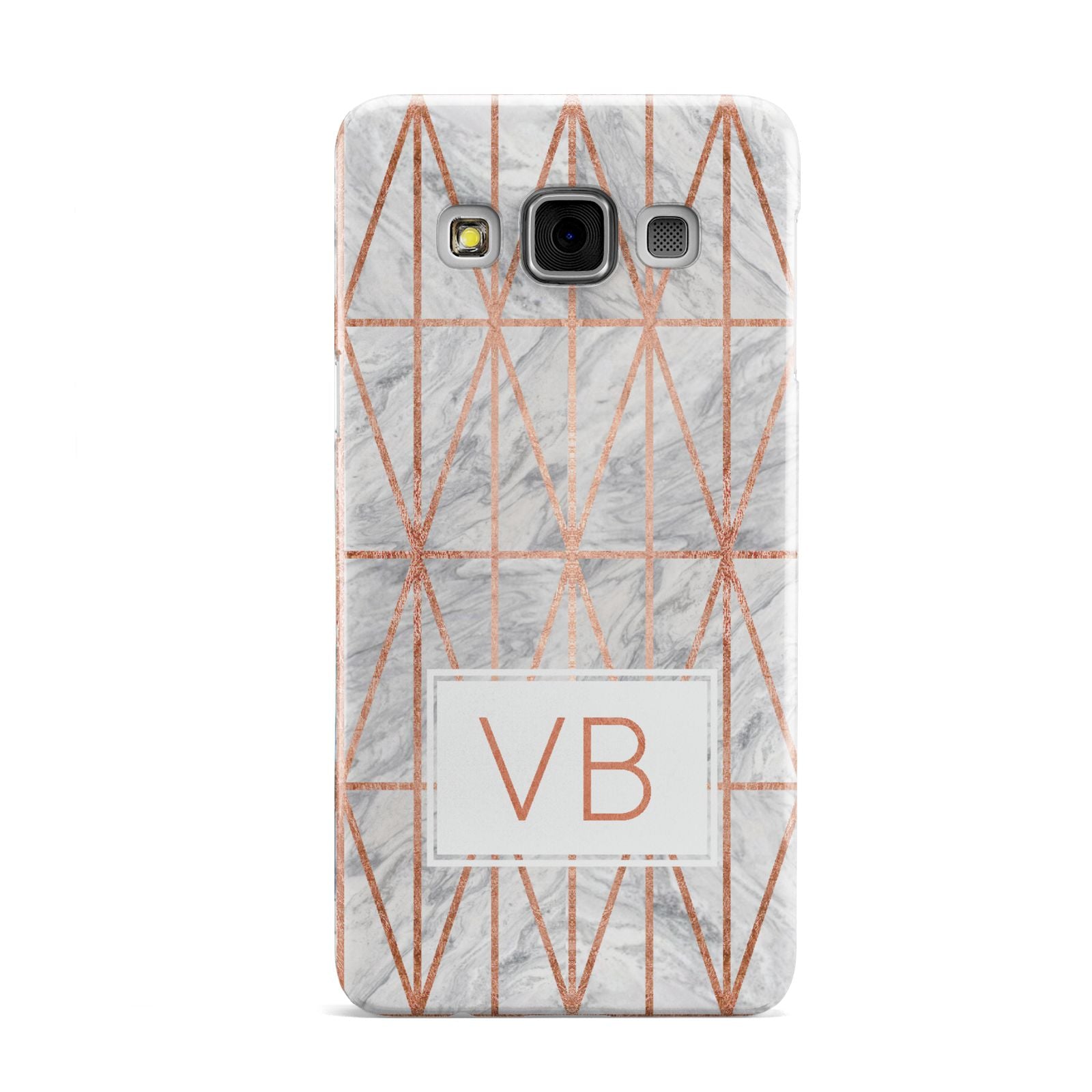 Personalised Triangular Marble Initials Samsung Galaxy A3 Case
