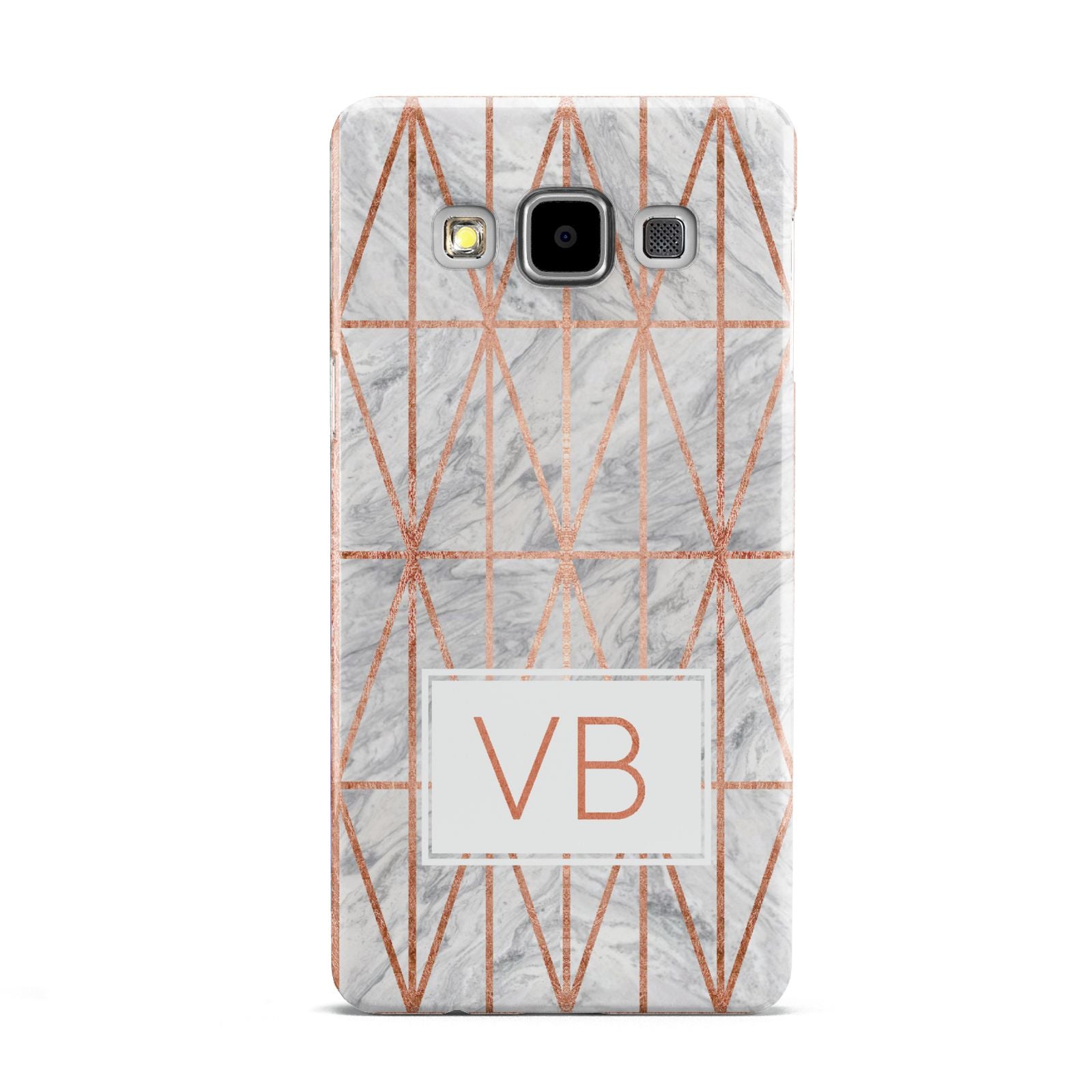 Personalised Triangular Marble Initials Samsung Galaxy A5 Case