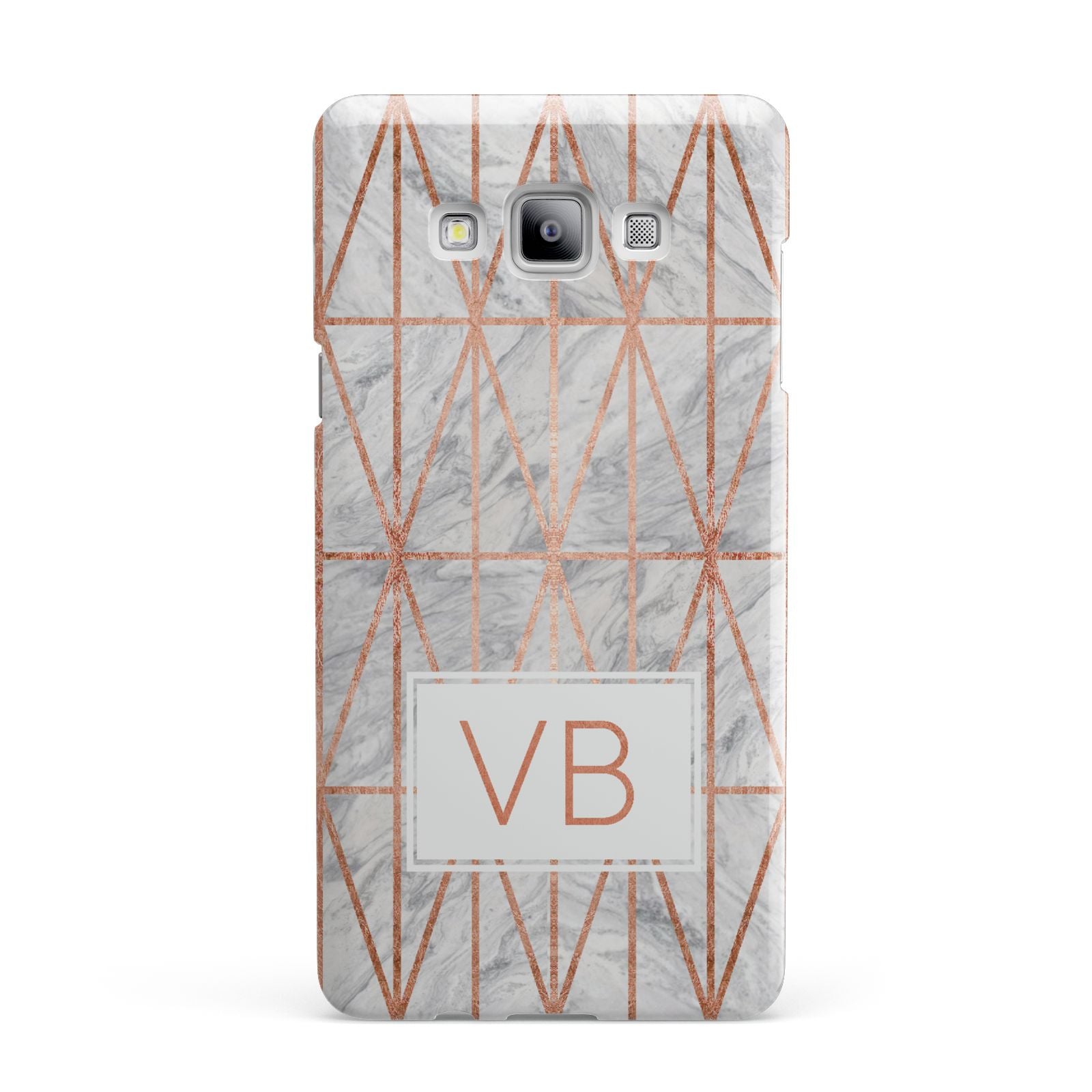Personalised Triangular Marble Initials Samsung Galaxy A7 2015 Case