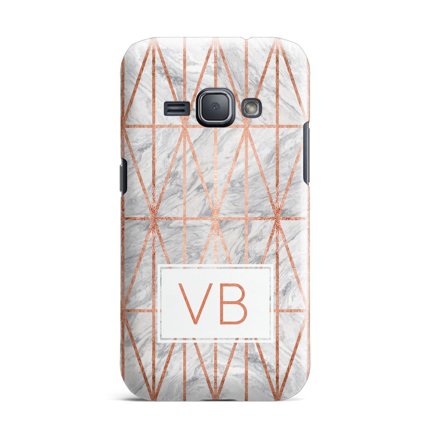Personalised Triangular Marble Initials Samsung Galaxy J1 2016 Case