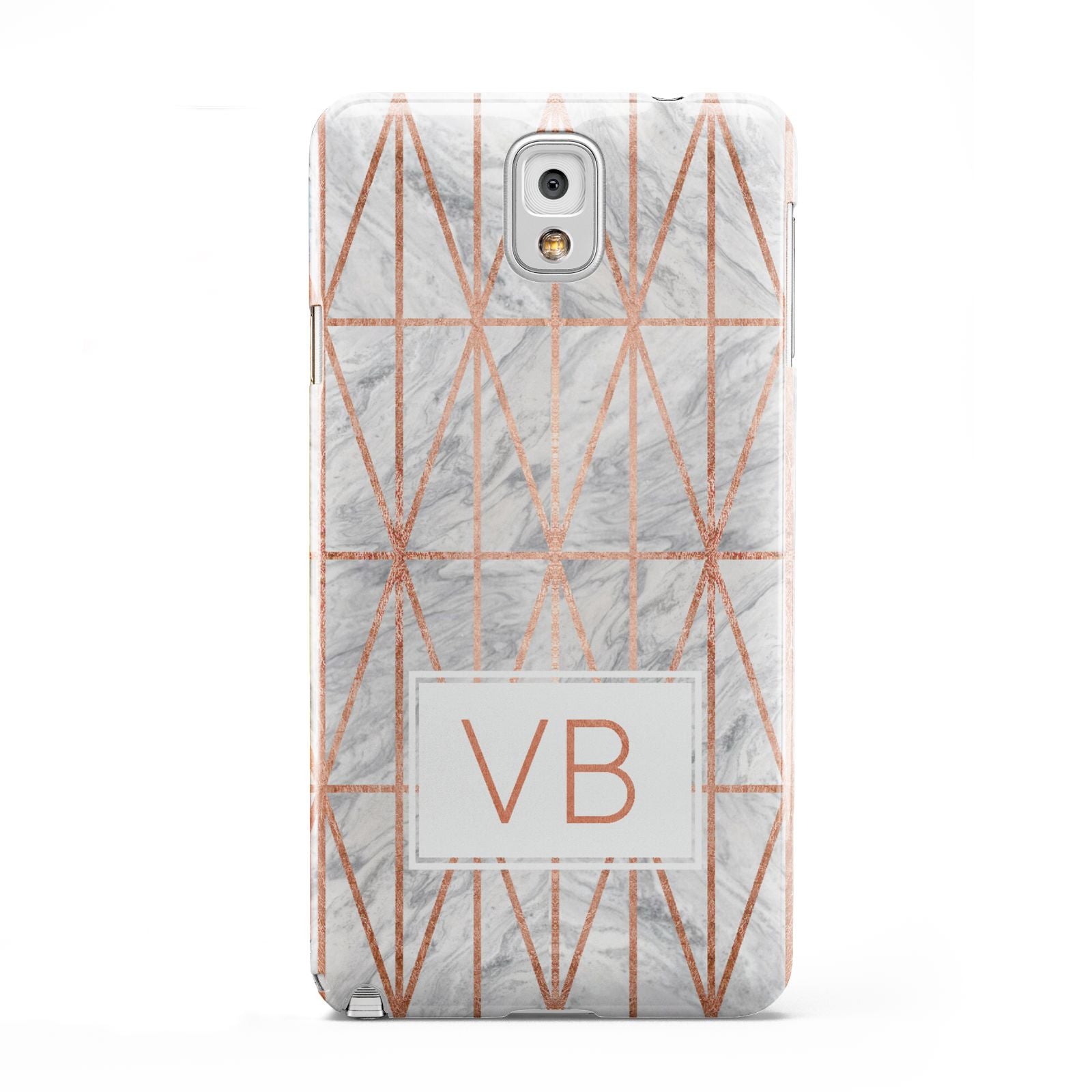 Personalised Triangular Marble Initials Samsung Galaxy Note 3 Case