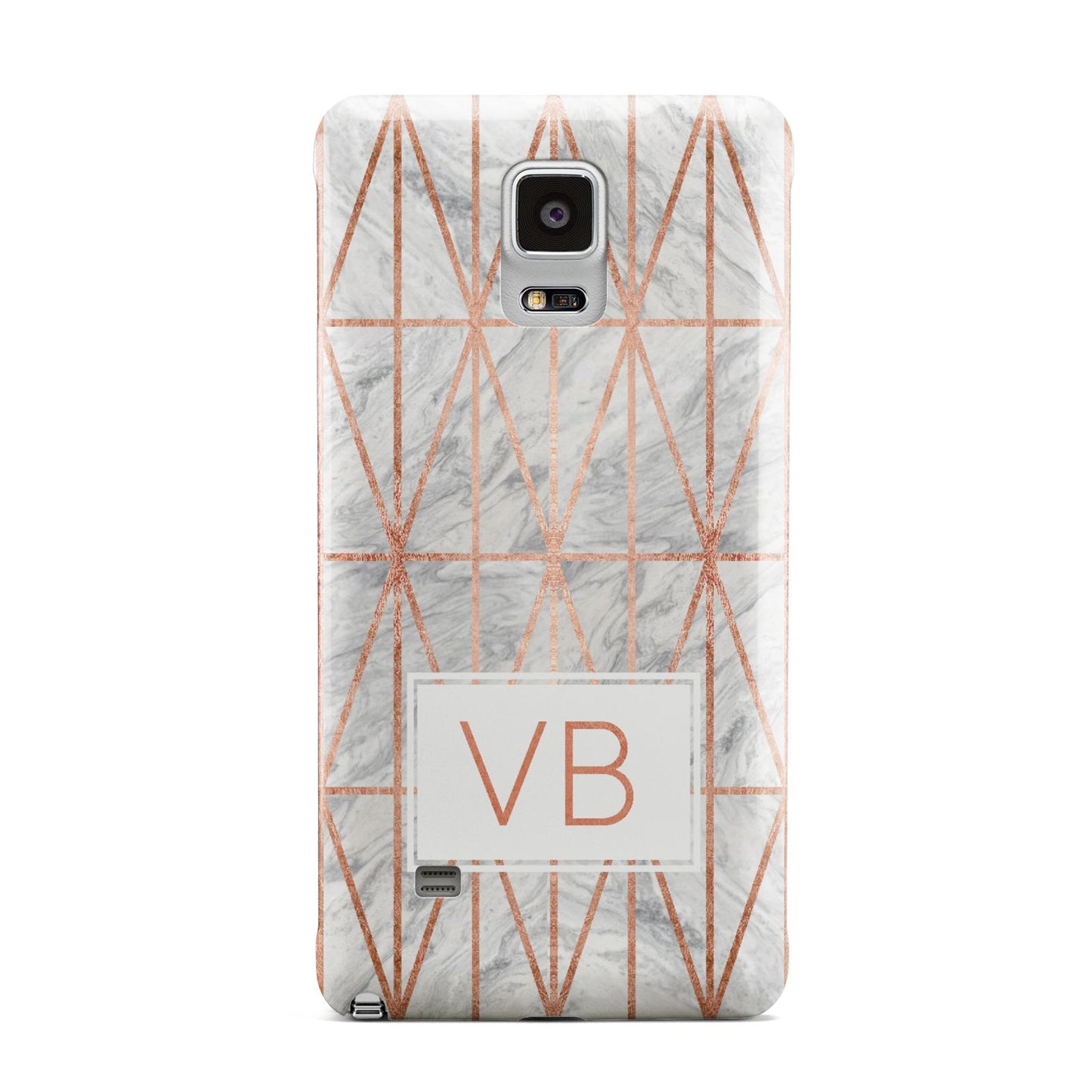 Personalised Triangular Marble Initials Samsung Galaxy Note 4 Case