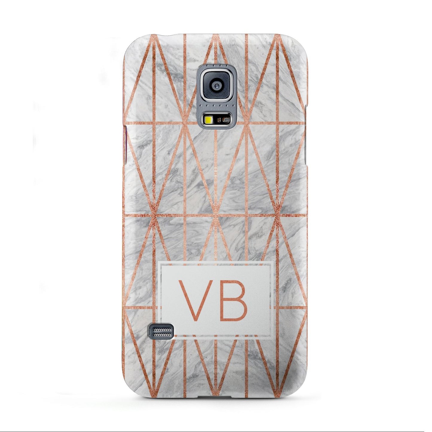 Personalised Triangular Marble Initials Samsung Galaxy S5 Mini Case