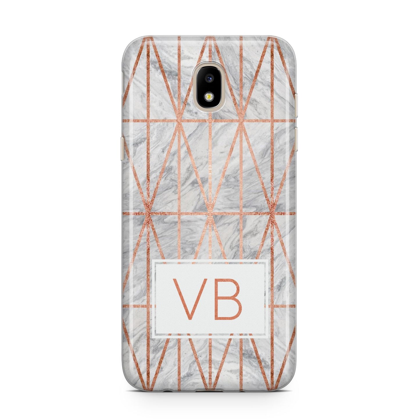 Personalised Triangular Marble Initials Samsung J5 2017 Case
